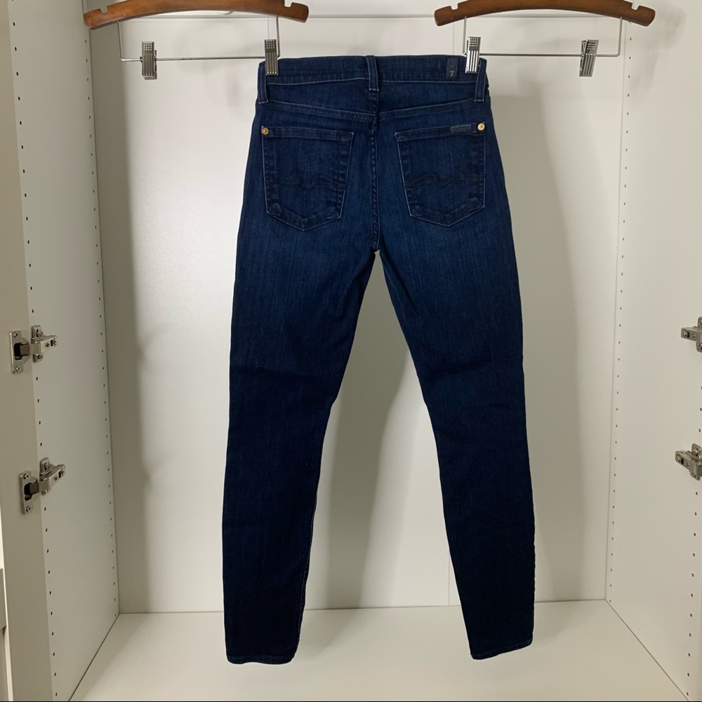 7FAM Genevieve Ankle Dark Wash Skinny Jeans - Picture 2 of 4